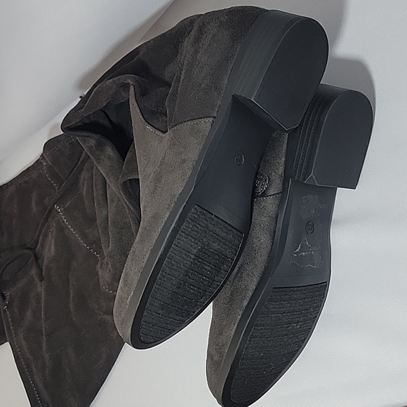 Catherine Malandrino Dark Brown Over the Knee Suede Boot - Picture 4 of 4